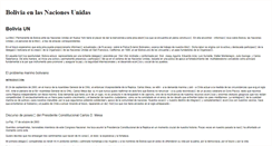 Desktop Screenshot of bolivia-un.org
