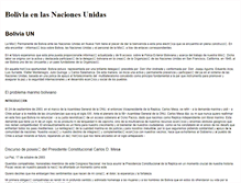 Tablet Screenshot of bolivia-un.org
